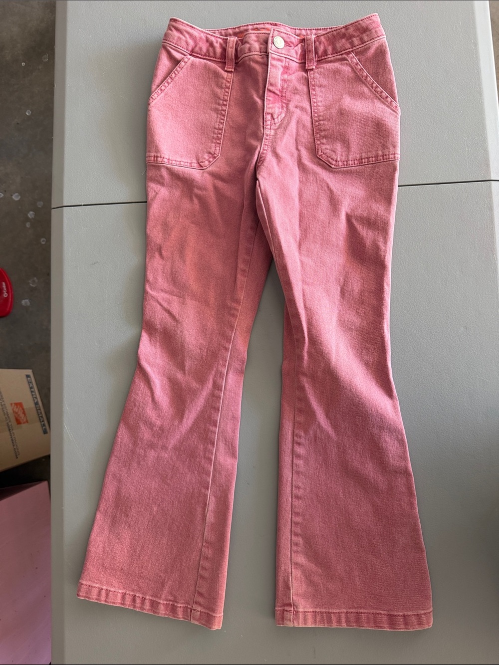 Cat & Jack Pink Flare Wide-Leg Jeans